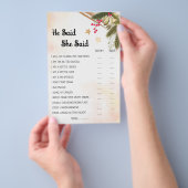 彼は彼女がクリスマスブライダルシャワーのゲームカードを言った チラシ (ハンドル)