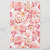 彼は彼女がピンクのフローラブライダルシャワーゲームを言った (裏面)