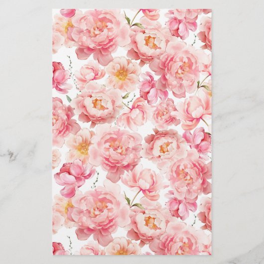 彼は彼女がピンクのフローラブライダルシャワーゲームを言った (裏面)