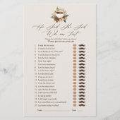 彼は彼女がフローラコーヒーブライダルシャワーゲームを言った (正面)