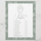 彼は彼女がブライダルシャワーゲームを言った (正面)