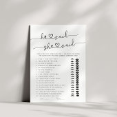 彼は彼女がブライダルシャワーゲームを言った