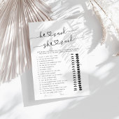 彼は彼女がブライダルシャワーゲームを言った