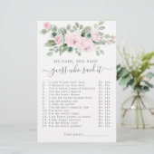 彼は彼女がブライダルシャワーゲームを言った (スタンド正面)