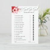 彼は彼女がブライダルシャワーゲームを言った 招待状 (スタンド正面)