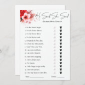 彼は彼女がブライダルシャワーゲームを言った 招待状 (正面/裏面)