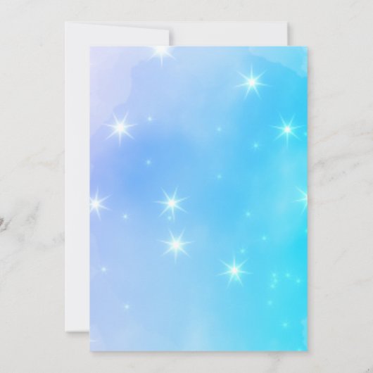 彼は彼女がブライダルシャワーゲームを言った 招待状 (裏面)