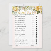 彼は彼女がブライダルシャワーゲームを言った 招待状 (正面)