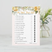 彼は彼女がブライダルシャワーゲームを言った 招待状 (スタンド正面)