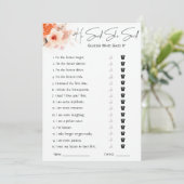 彼は彼女がブライダルシャワーゲームを言った 招待状 (スタンド正面)