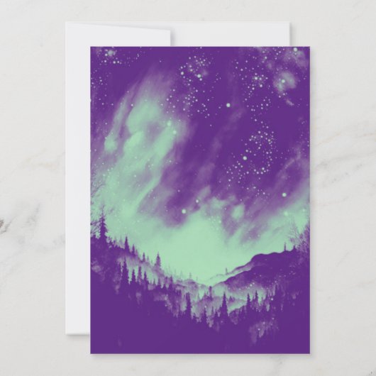 彼は彼女がブライダルシャワーゲームを言った 招待状 (裏面)