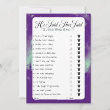 彼は彼女がブライダルシャワーゲームを言った