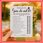 彼は彼女がブライダルシャワーゲームモダンの結婚 招待状