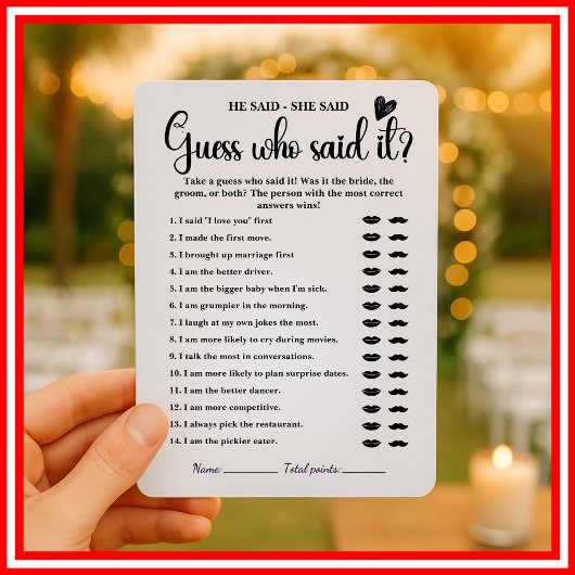 彼は彼女がブライダルシャワーゲームモダンの結婚 招待状