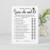 彼は彼女がブライダルシャワーゲームモダンの結婚 招待状 (スタンド正面)