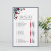 彼は彼女がブルーブルゴーニュのブライダルシャワーゲームを言った (スタンド正面)