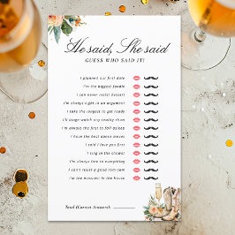 彼は彼女がブーツの泡立つブライダルシャワーゲームと言った