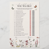 彼は彼女がワイルドフラワーの蝶のシャワーゲームを言った (正面)