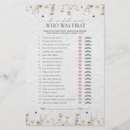 彼は彼女が夏のワイルドフラワーシャワーゲームを言った