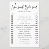 彼は彼女が婚約パーティゲーム結婚を言った (正面)