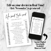 彼は彼女が婚約パーティゲーム結婚を言った 招待状