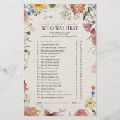 彼は彼女が押されたフローラブライダルシャワーゲームと言った (正面)