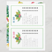 彼は彼女が熱帯ブライダルシャワーゲームを言った (正面/裏面)