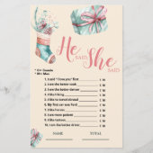 彼は彼女が言ったクリスマスストッキングブライダルゲーム (正面)