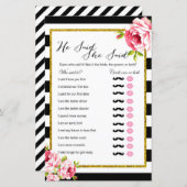 彼は彼女が言った – ブライダルシャワーゲーム (正面/裏面)