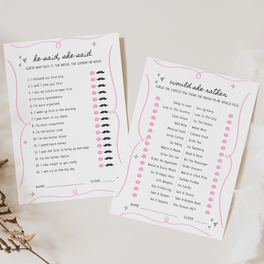 彼は彼女が言った&彼女はゲームのカードの方がいいと言った 招待状