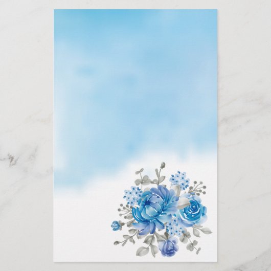 彼は彼女が青いカップルのシャワーゲームカードを言った チラシ (裏面)