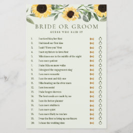 彼は彼女が黄色いフローラのヒマワリ緑と言った