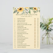 彼は彼女が黄色いフローラひまわりゲームを言った (スタンド正面)