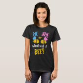 彼は彼女それが何を明らかにする男の子の女の子Bab Tシャツ (正面フル)