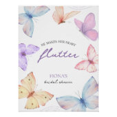 彼は彼女のハートを乱す |エレガントブライダルシャワー ポスター (正面)