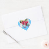 「彼は彼女のロブスター」ステッカー ハートシール (封筒)