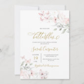 彼は彼女の与え蝶のブライダルシャワー 招待状 (正面)