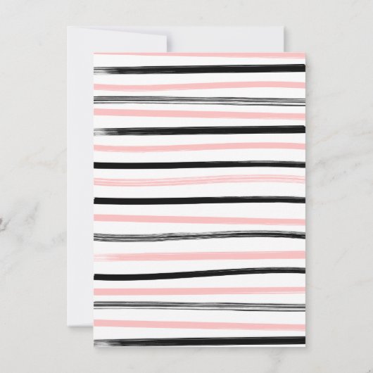 彼は彼女はスクープブライダルシャワーゲームと言った 招待状 (裏面)