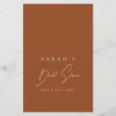 彼は彼女はテラコッタのブライダルシャワーゲームを言った (裏面)