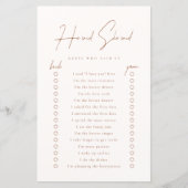 彼は彼女はテラコッタのブライダルシャワーゲームを言った (正面)