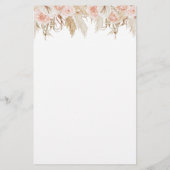 彼は彼女はパンパスグラスブライダルシャワーゲームと言った (裏面)