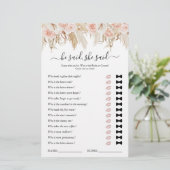 彼は彼女はパンパスグラスブライダルシャワーゲームと言った (スタンド正面)