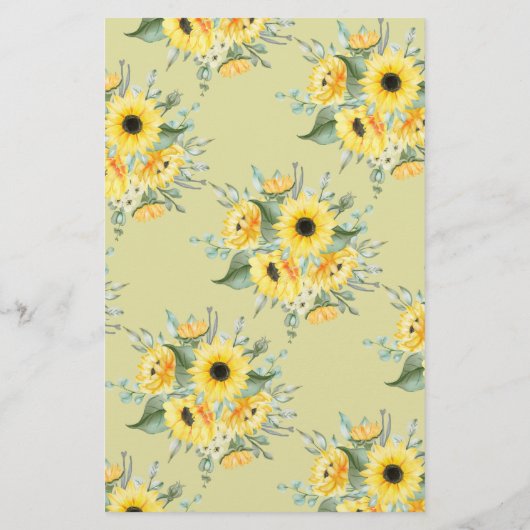 彼は彼女はヒマワリのカップルのシャワーゲームカードと言った チラシ (裏面)