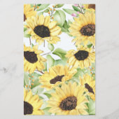 彼は彼女はヒマワリのブライダルシャワーゲームカードと言った チラシ (裏面)