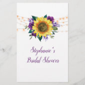 彼は彼女はヒマワリ紫色のライトブライダルと言った (裏面)