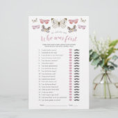 彼は彼女はピンクの蝶のシャワーのゲームを言った (スタンド正面)