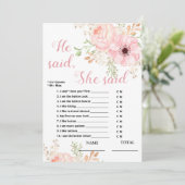 彼は彼女はフローラブライダルゲームと言った 招待状 (スタンド正面)