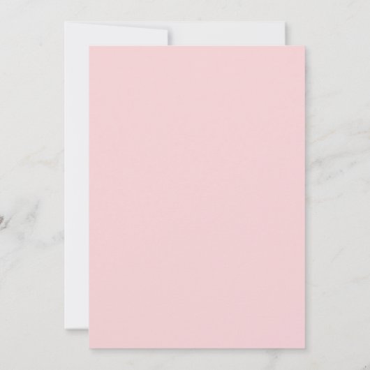 彼は彼女はフローラブライダルゲームと言った 招待状 (裏面)