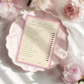 彼は彼女はブライダルシャワーゲームカードと言った 招待状