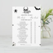 彼は彼女はブライダルシャワーゲームカードと言った 案内状 (スタンド正面)